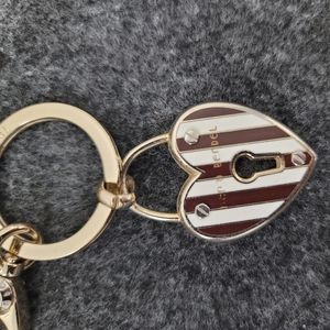 Henri Bendel Heart Logo Keychain